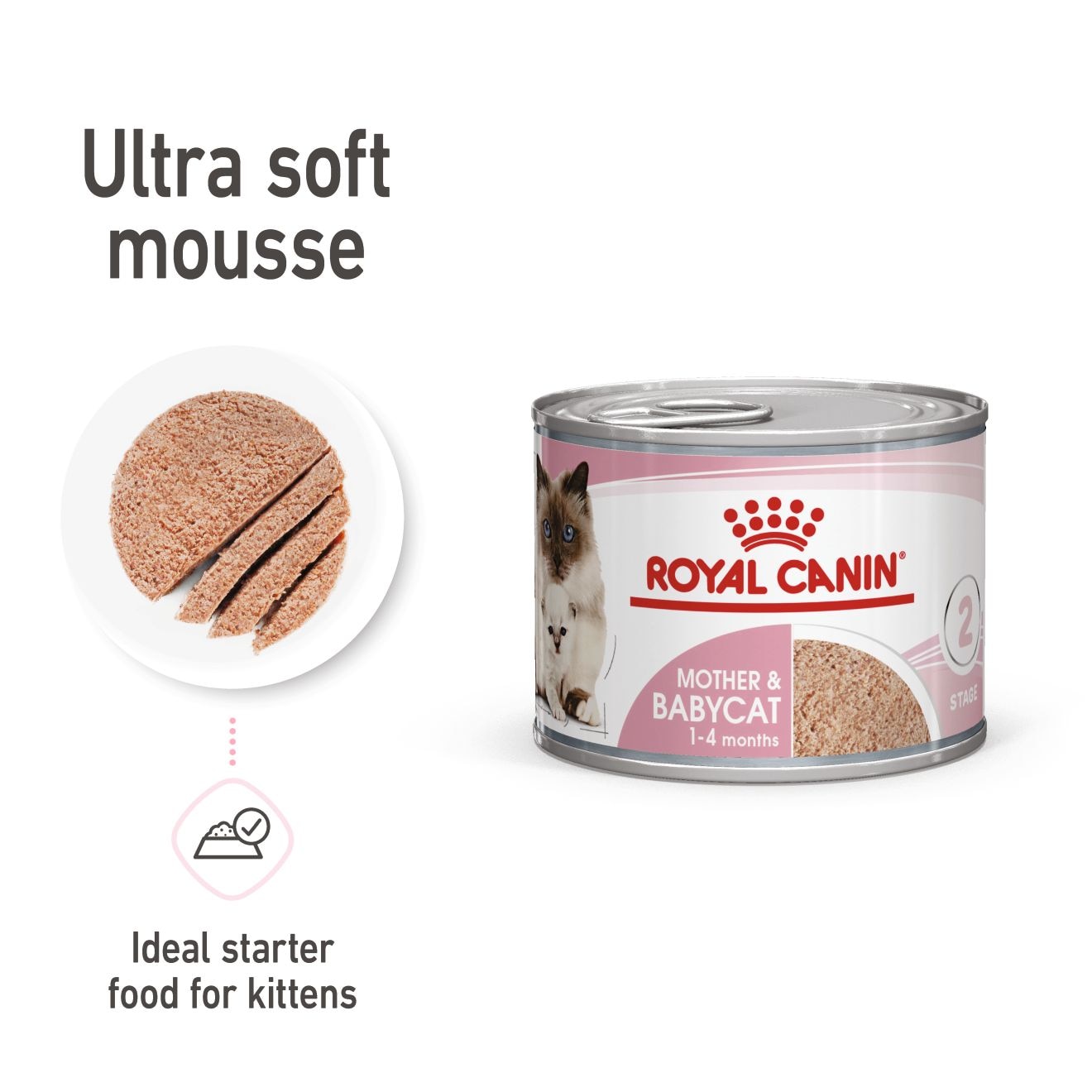 Royal Canin Royal Canin Mother Soft Mousse Kitten Wet Cat Food pet food packaging